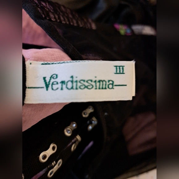 Vintage Y2K Verdissima Comic Cosplay Anime Lace Cinch Waist Corset Bustier SZ 36 - Picture 6 of 8